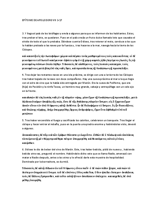 Miniatura del documento TEXTOS EN GRIEGO + TRADUCCION EPITOME DE APOLODORO VII 3-17.pdf