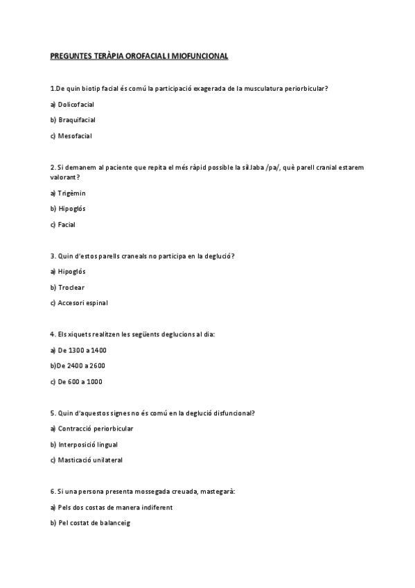 Miniatura del documento PREGUNTES-EXAMEN-TERAPIA-OROFACIAL-I-MIOFUNCIONAL.pdf