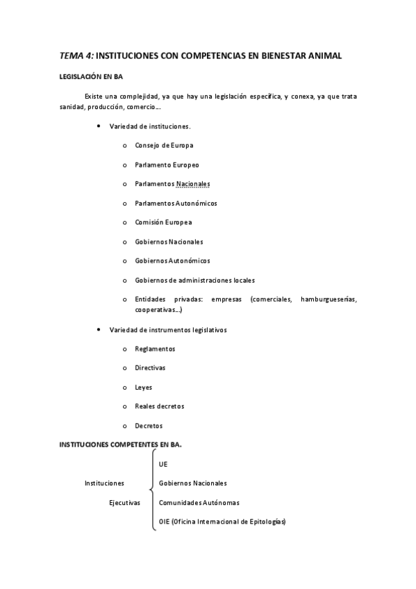 Miniatura del documento TEMA 4 INSTITUCIONES CON COMPETENCIA DE BIENESTAR ANIMAL.pdf