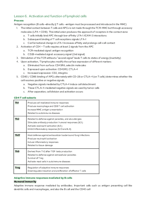 Miniatura del documento Lesson-6.-Activation-and-function-of-lymphoid-cells.pdf