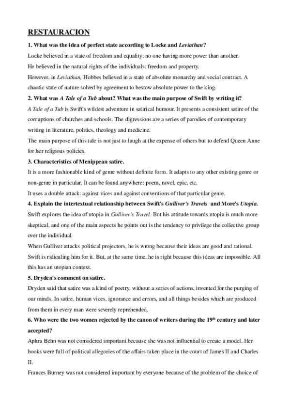 Miniatura del documento RESTORATION QUESTIONS.odt