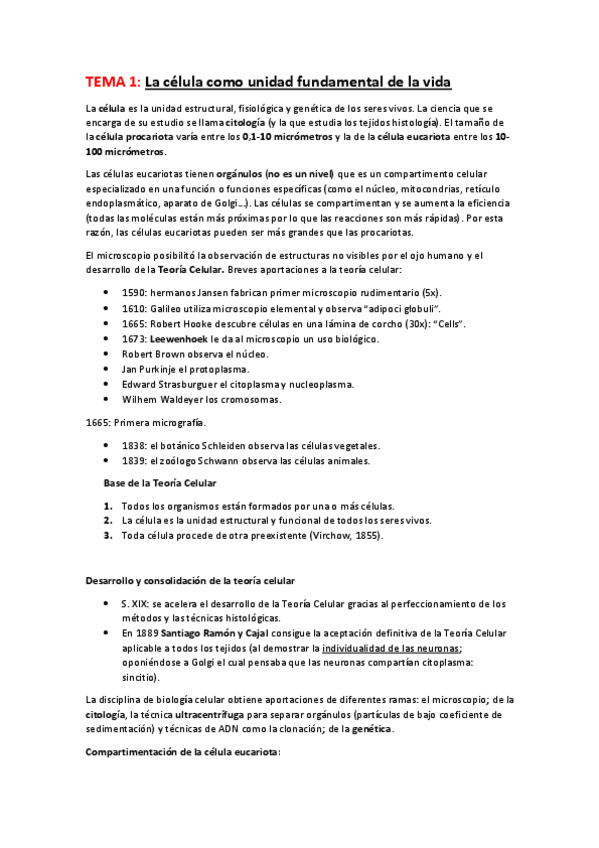 Miniatura del documento TEMA 1 Introducción a la célula.pdf