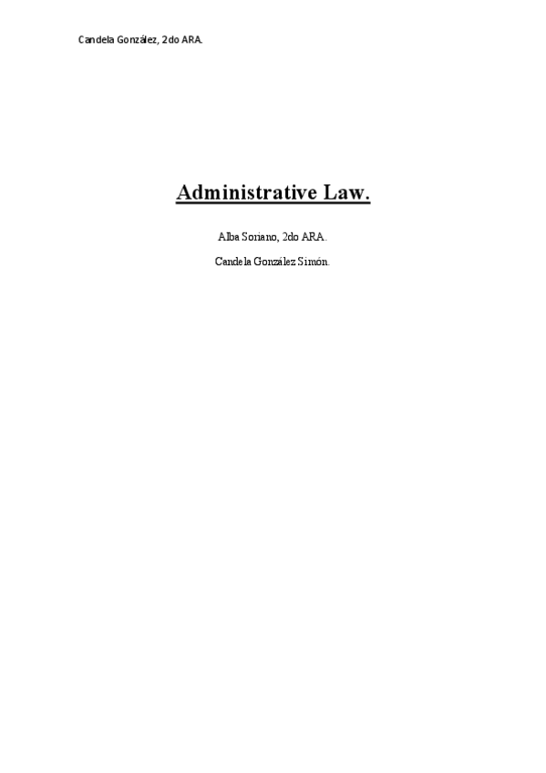 Miniatura del documento Administrative-Law-I-Primer-cuatrimestre (Alba Soriano).pdf
