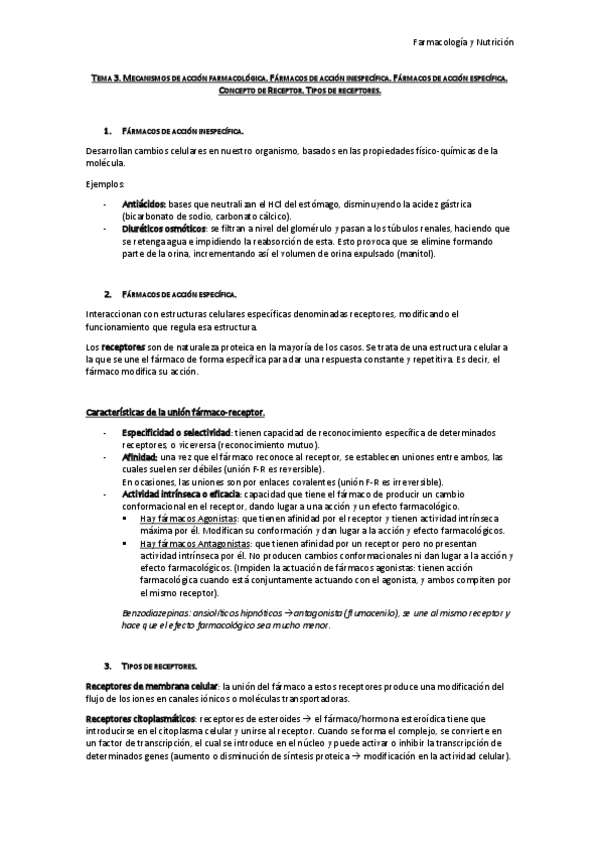 Miniatura del documento Tema 3. Mecanismos de acción farmacológica..pdf