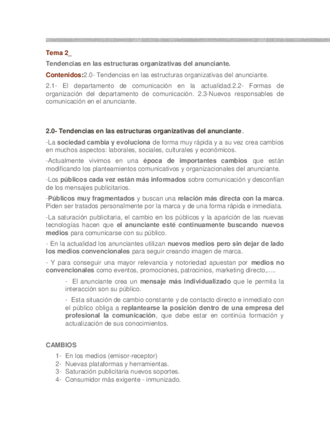 Miniatura del documento TEMA 2 Estructura de la Actividad Publicitaria y de las Relaciones Públicas.docx
