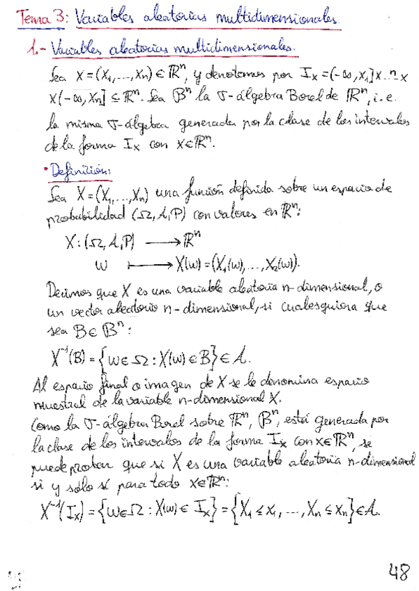 Miniatura del documento Apuntes Tema 3: Variables aleatorias multidimensionales.pdf