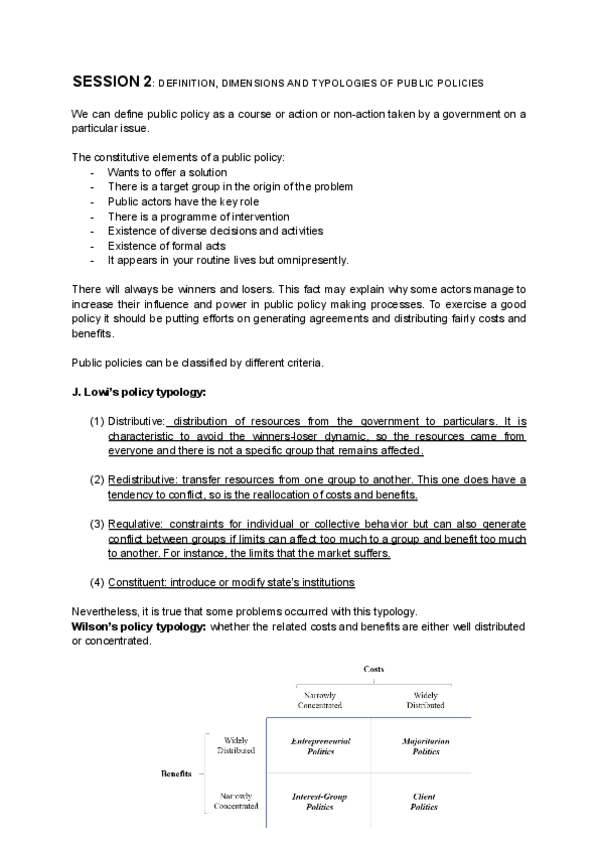 Miniatura del documento Public Policy Analysis: apuntes finales en inglés APP.pdf