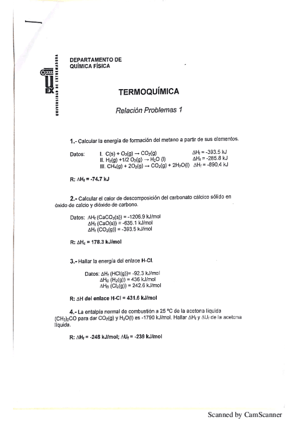 Miniatura del documento ejercicios de funciones termodinámicas normales de reacción (termoquímica).pdf