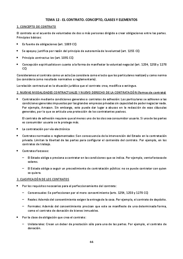 Miniatura del documento LECCIÓN 12. El contrato. Concepto, clases y elementos.pdf