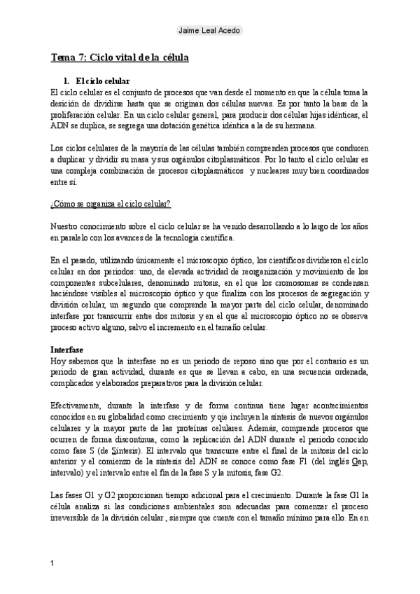 Miniatura del documento Tema 7: Ciclo vital de la célula.pdf
