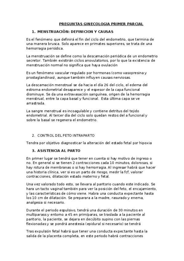 Miniatura del documento PREGUNTAS GINECOLOGIA PRIMER PARCIAL.docx