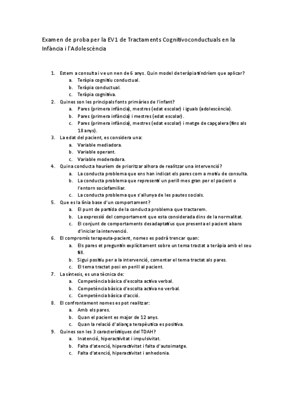 Miniatura del documento Examen-de-proba-per-la-EV1-de-Tractaments-Cognitivoconductuals-en-la-Infancia-i-lAdolescencia.pdf