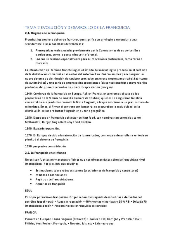 Miniatura del documento TEMA 2 EVOLUCIÓN Y DESARROLLO DE LA FRANQUICIA.pdf