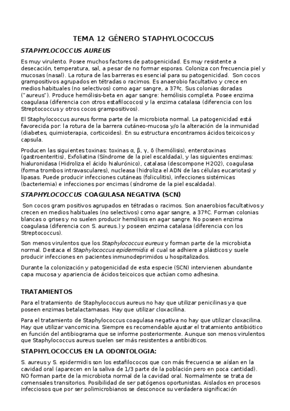 Miniatura del documento TEMA 12 GÉNERO STAPHYLOCOCCUS.docx