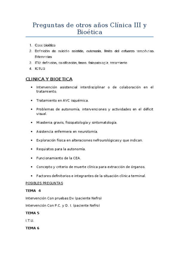 Miniatura del documento Preguntas de otros años Clínica III y Bioética.docx
