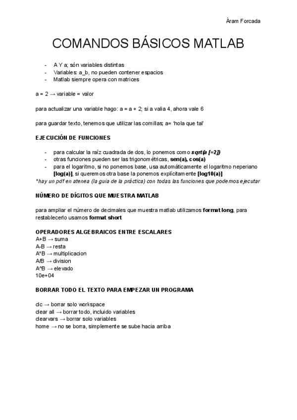 Miniatura del documento Comandos-Matlab--exercicis-1o-parcial.pdf