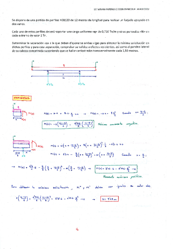 Miniatura del documento Ejercicio completo 2 (Viga aislada).pdf