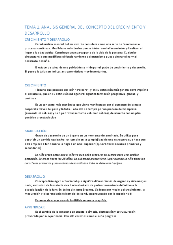 Miniatura del documento Tema 1. Concepto de crecimiento y desarrollo.pdf