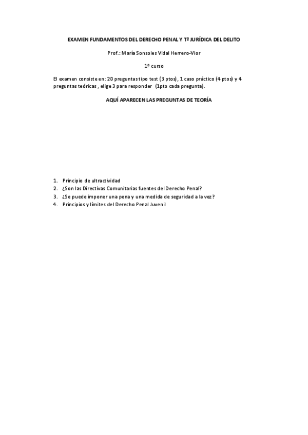 Miniatura del documento EXAMEN FUNDAMENTOS DERECHO 1ºPENAL 22-23.pdf