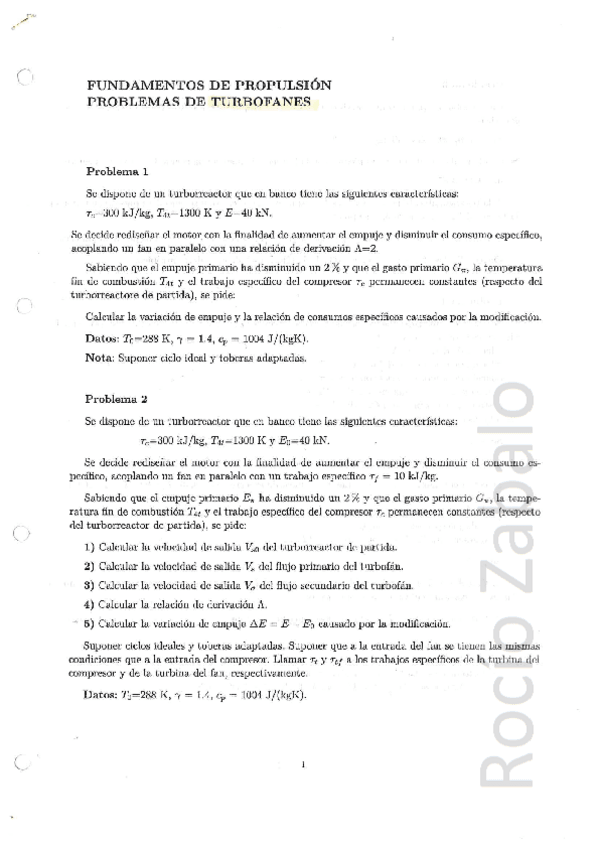 Miniatura del documento Problemas resueltos de Turbofanes - Fundamentos de Propulsión.pdf