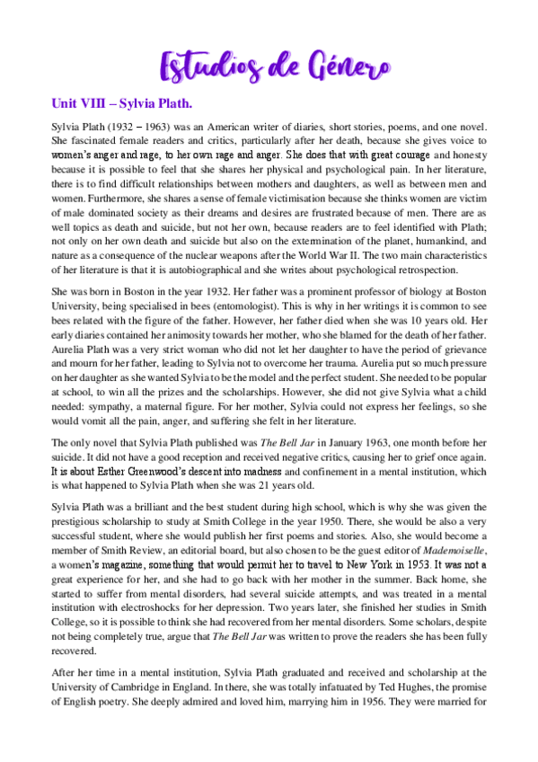 Miniatura del documento Unit-VIII-Sylvia-Plath.pdf