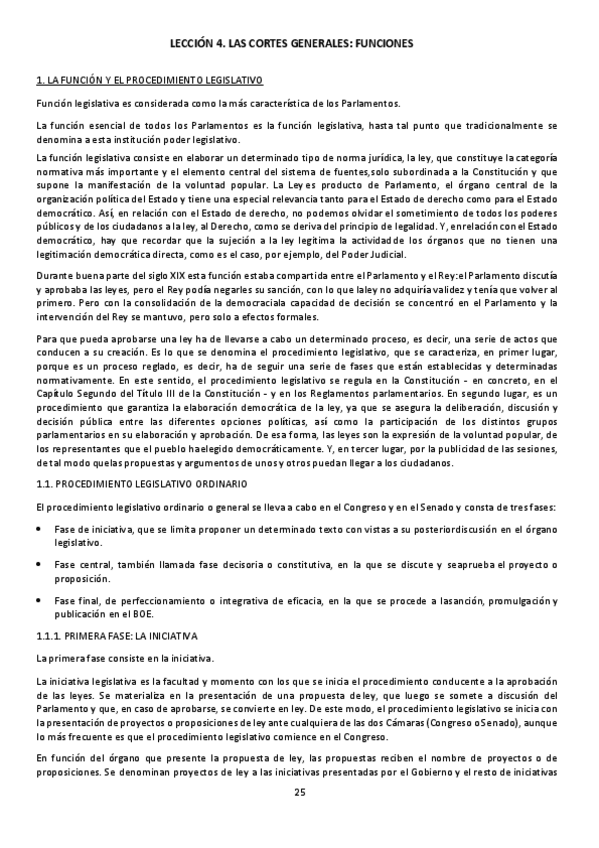 Miniatura del documento LECCIÓN 4. Las Cortes Generales; funciones.pdf