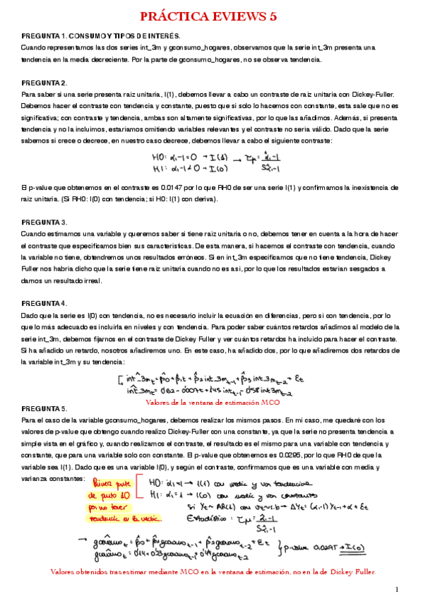 Miniatura del documento PRÁCTICAS EVIEWS 5a - ECONOMETRÍA II.pdf