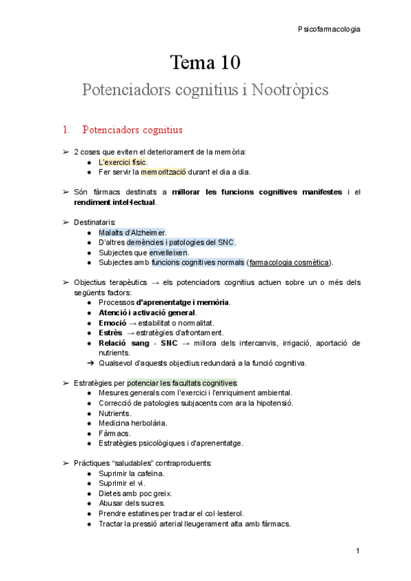 Miniatura del documento Tema 10 - Potenciadors cognitius (Nootròpics).pdf