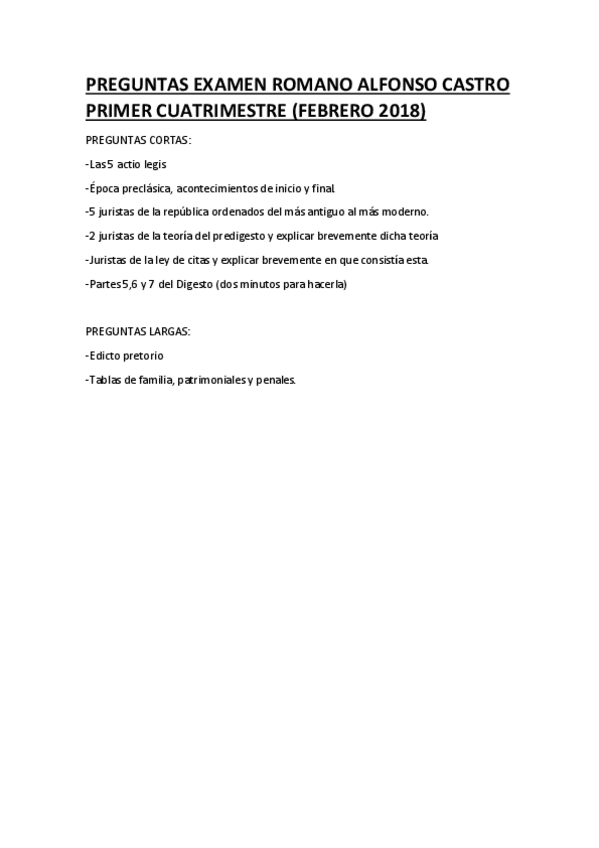 Miniatura del documento PREGUNTAS EXAMEN ROMANO ALFONSO CASTRO PRIMER CUATRIMESTRE.pdf