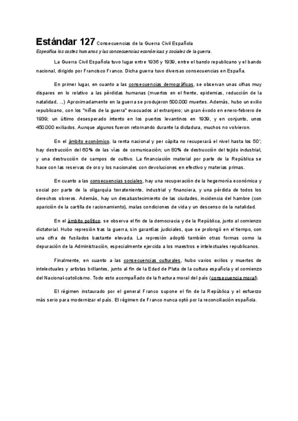 Miniatura del documento Estandar 127 - Consecuencias de la Guerra Civil.pdf