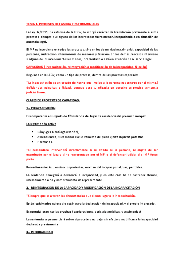 Miniatura del documento TEMA 1. PROCESOS DE FAMILIA Y MATRIMONIALES.pdf