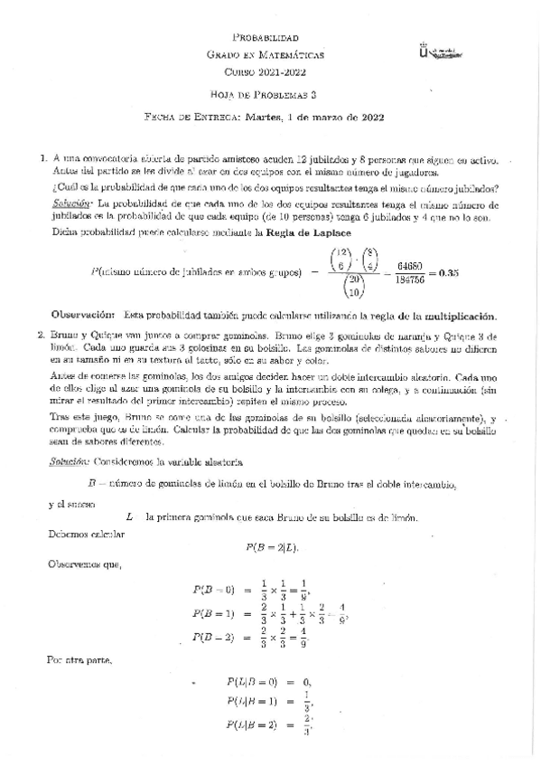 Miniatura del documento Probabilidad. Hoja 2 2021-22 .pdf