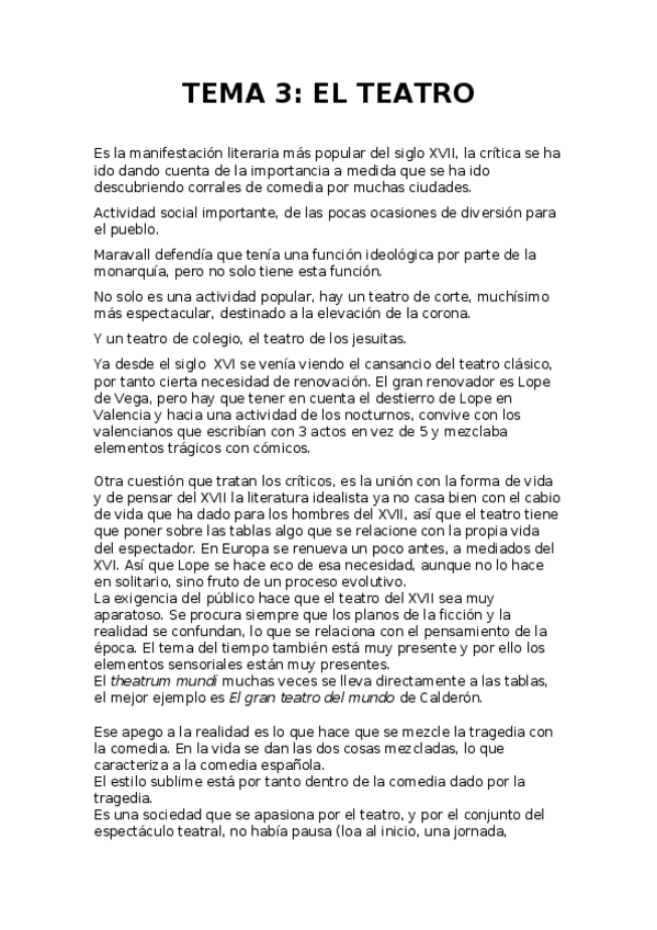 Miniatura del documento Tema 3- Teatro del siglo XVII..docx
