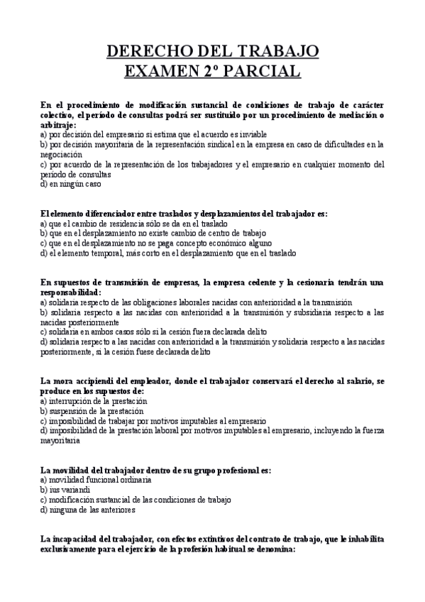 Miniatura del documento examen segundo parcial derecho del trabajo.pdf