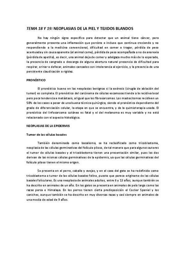 Miniatura del documento TEMA 18 Y 19 NEOPLASIAS DE LA PIEL Y TEJIDOS BLANDOS.pdf