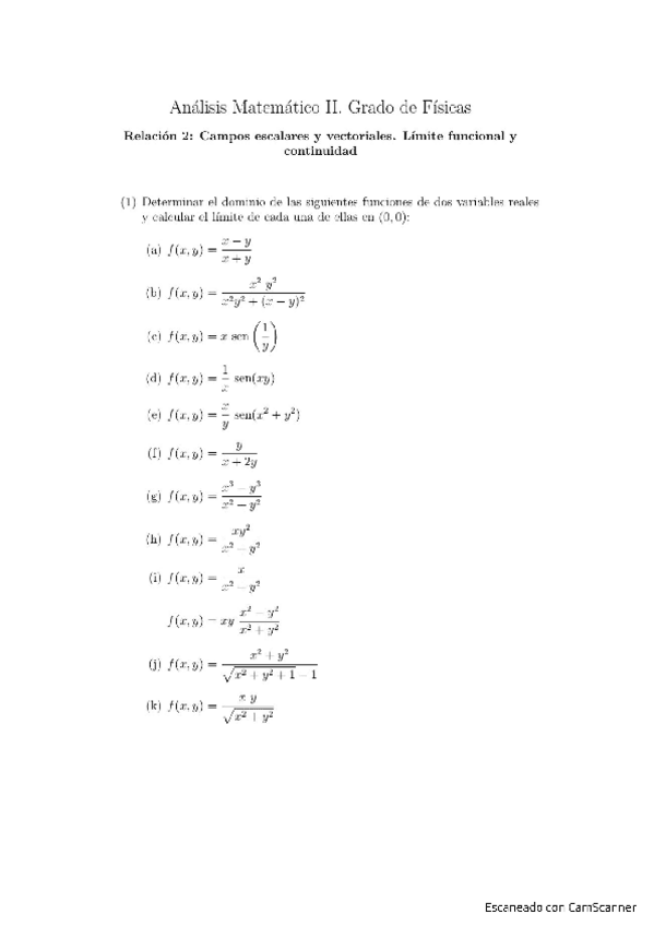 Miniatura del documento Relación 2 - Limites-continuidad (explicados).pdf