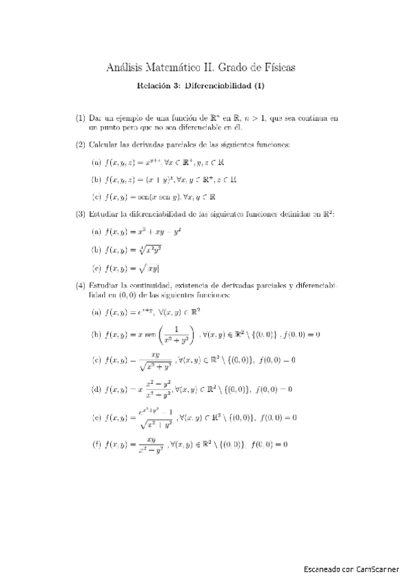 Miniatura del documento Relación 3 - Diferenciabilidad I (explicados).pdf