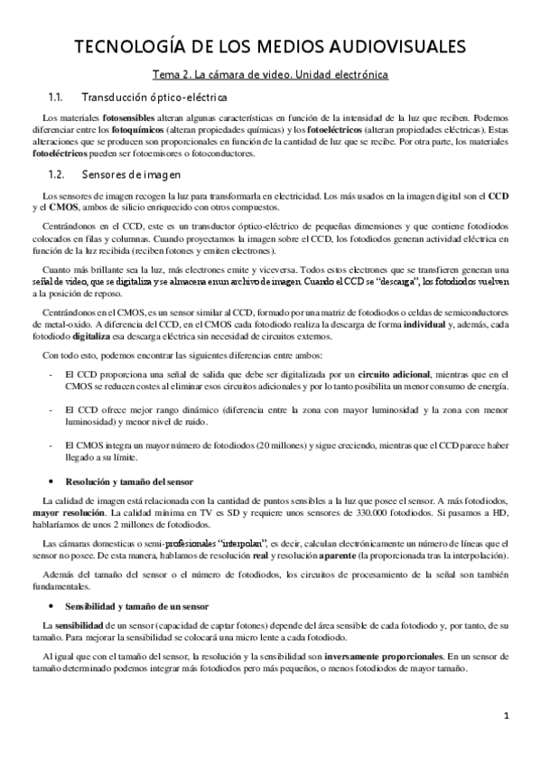 Miniatura del documento Tema 2. La cámara de video. Unidad electrónica.pdf