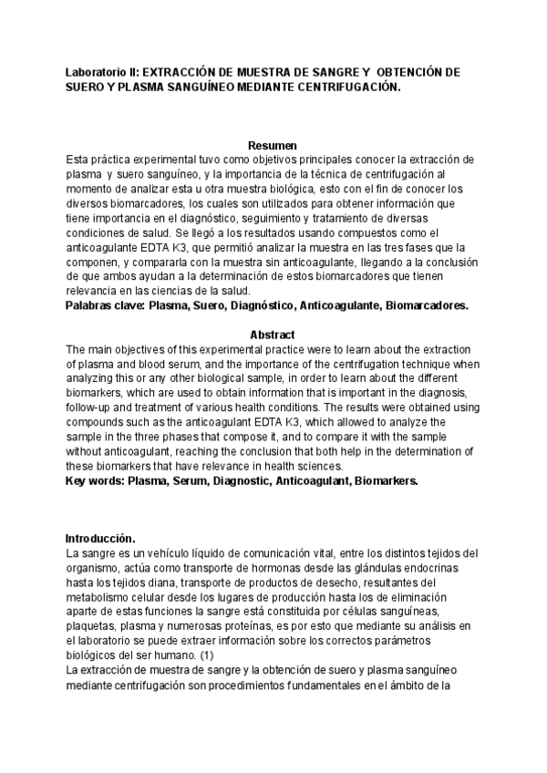Miniatura del documento Laboratorio-II-EXTRACCION-DE-MUESTRA-DE-SANGRE-Y-OBTENCION-DE-SUERO-Y-PLASMA-SANGUINEO-MEDIANTE-CENTRIFUGACION..pdf