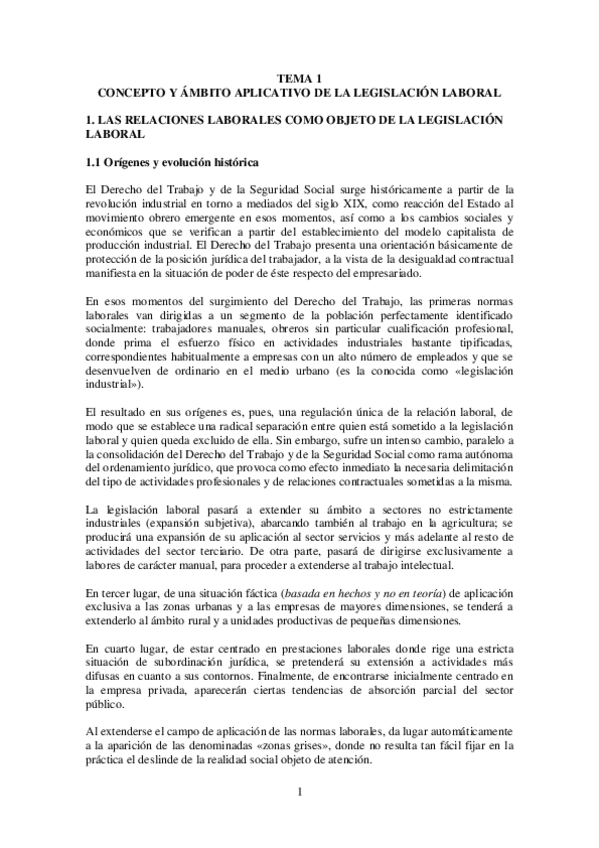 Miniatura del documento TEMA 1. Concepto y ámbito aplicativo de la legislación laboral.pdf