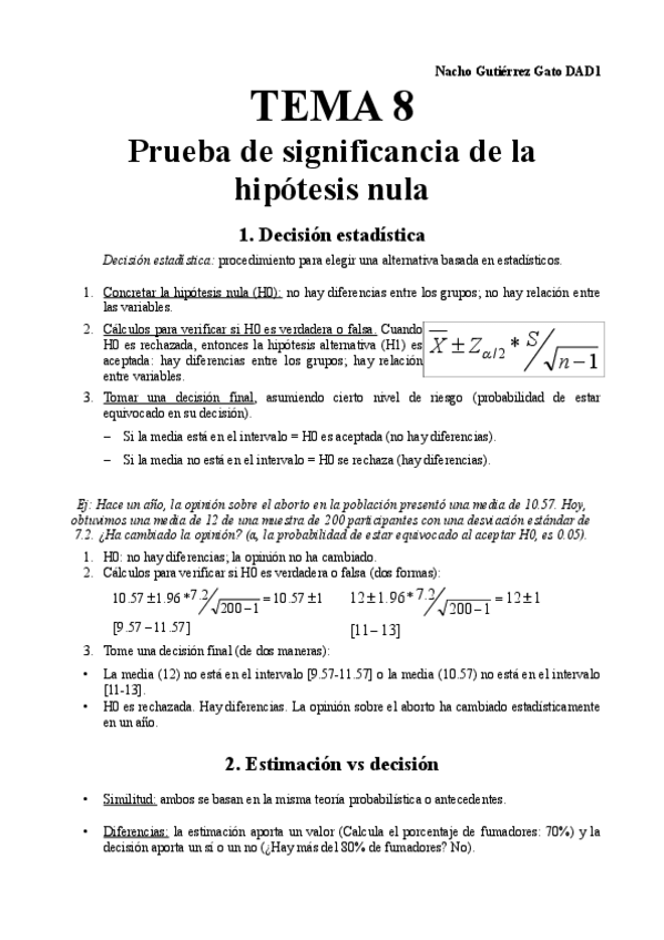 Miniatura del documento Resumen TEMA 8 Prueba de significancia de la hipótesis nula.pdf