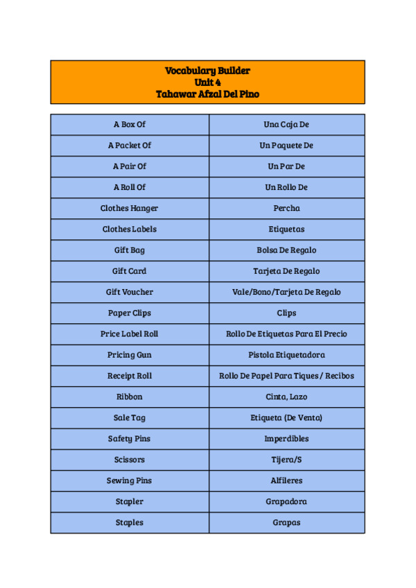 Miniatura del documento Vacabulary-Unit-4.pdf