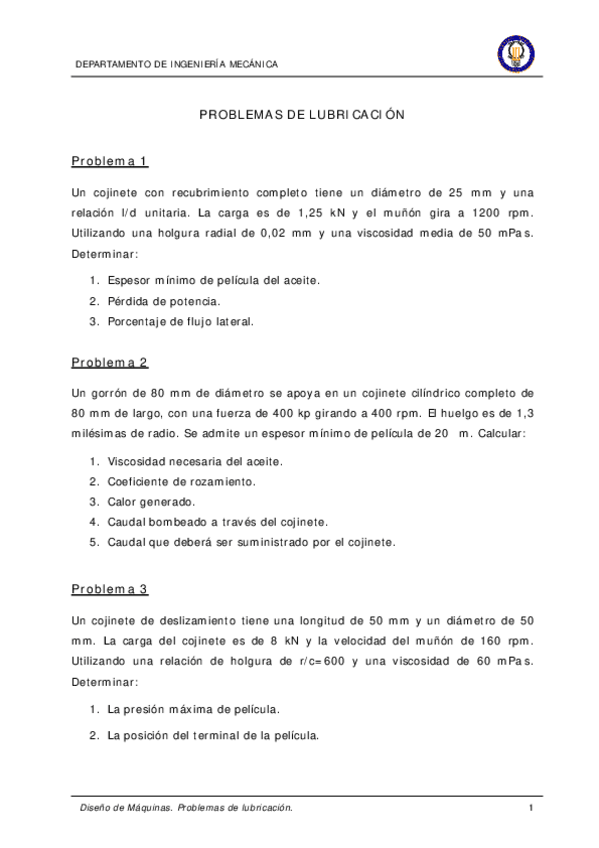 Miniatura del documento Problemas Lubricación - Resueltos.pdf