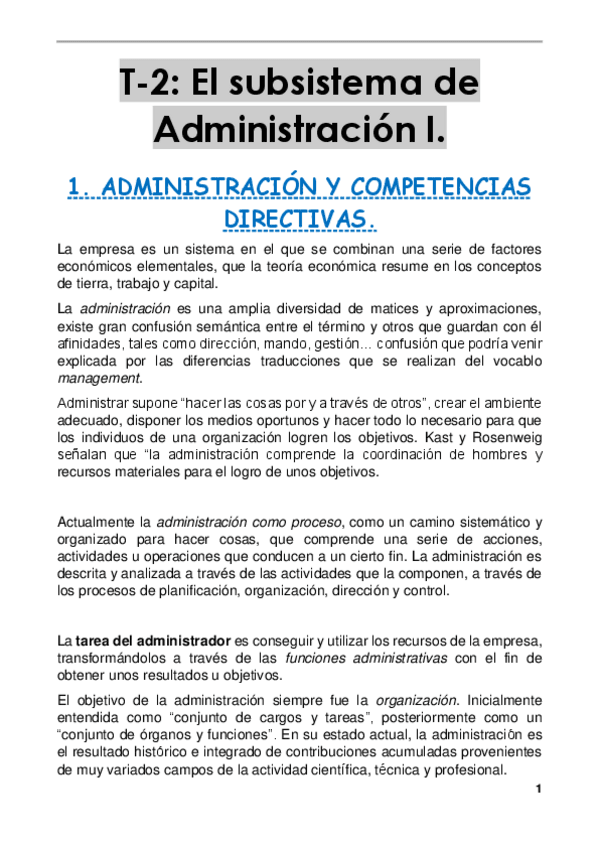 Miniatura del documento T.2 - IEE (resumen):  El subsistema de Administración I.pdf