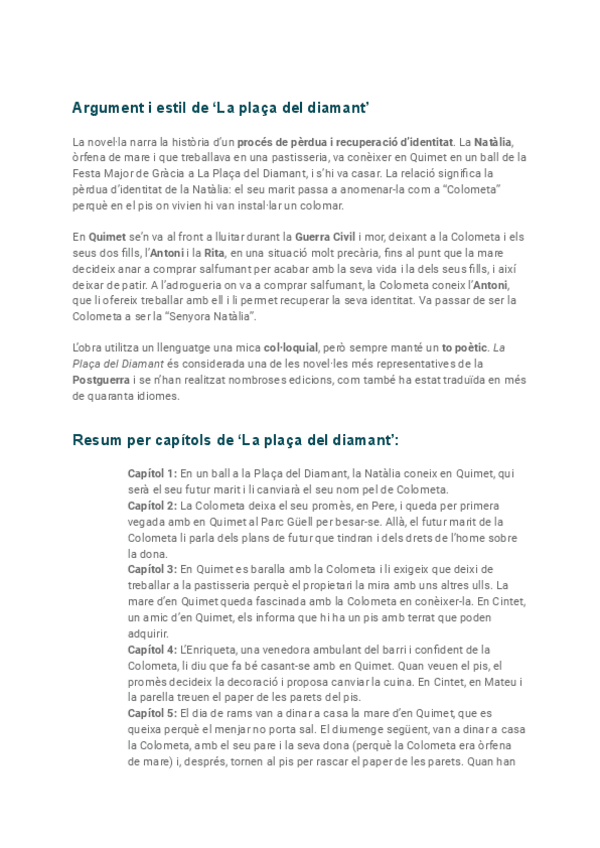 Miniatura del documento Resum-per-capitols-de-La-placa-del-diamant-Resumen-por-capitulos-de-La-placa-del-diamant.pdf