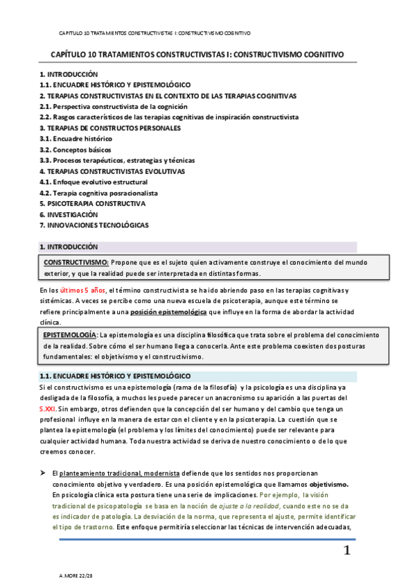Miniatura del documento TT. PSICODINAMICOS 2324 TEMA-10.con preguntas subrayadas-Tratamientos-Constructivistas-I-Constructivismo-Cognitivo.pdf