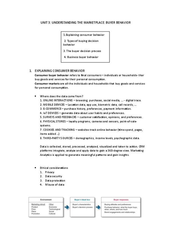 Miniatura del documento UNIT 3: UNDERSTANDING THE MARKETPLACE. BUYER BEHAVIOR.pdf