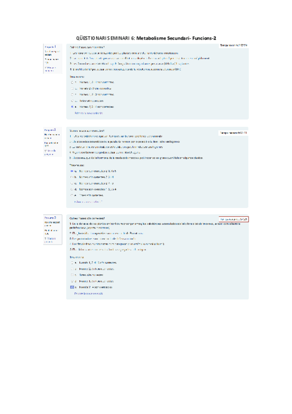 Miniatura del documento QUESTIONARI-SEMINARI-6-Metabolisme Secundari- Funcions-2.pdf