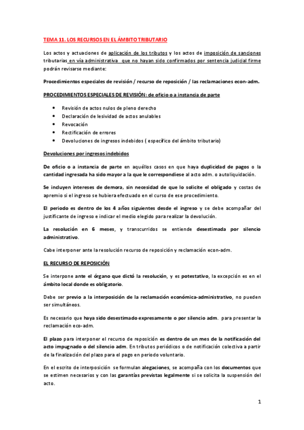 Miniatura del documento TEMA 11. LOS RECURSOS EN EL ÁMBITO TRIBUTARIO.pdf