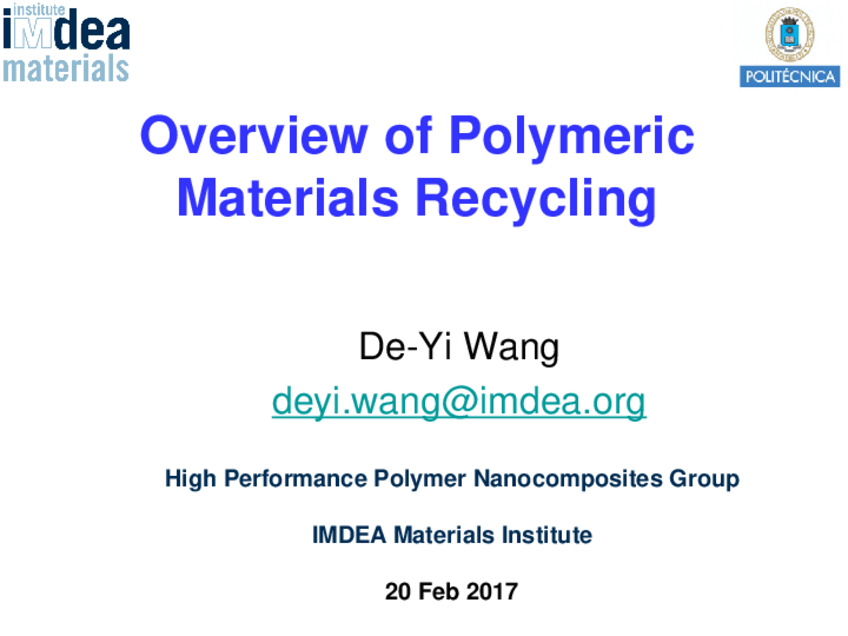 Miniatura del documento Polymer Recycling-I.pdf